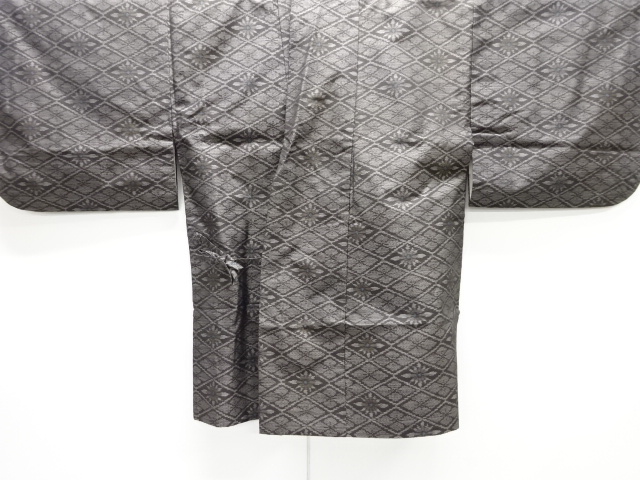 花菱模様織り出し本場泥大島紬道中着